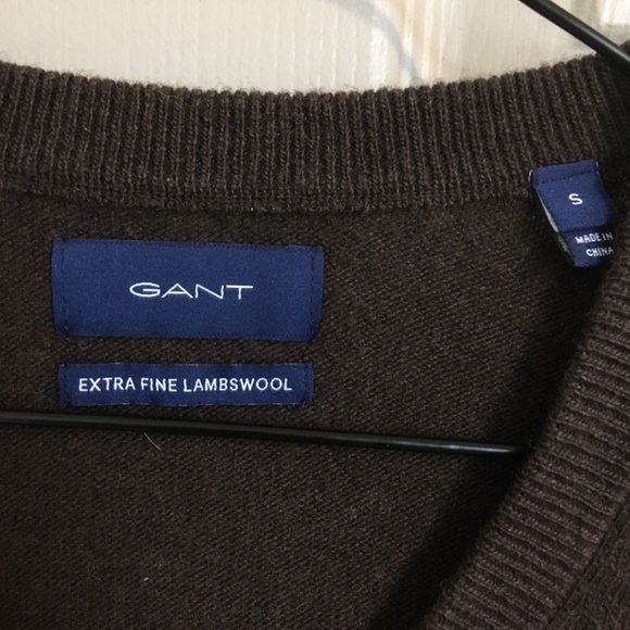 Gant extra fine lambswool sweater (S), Brown - Picture 2 of 4